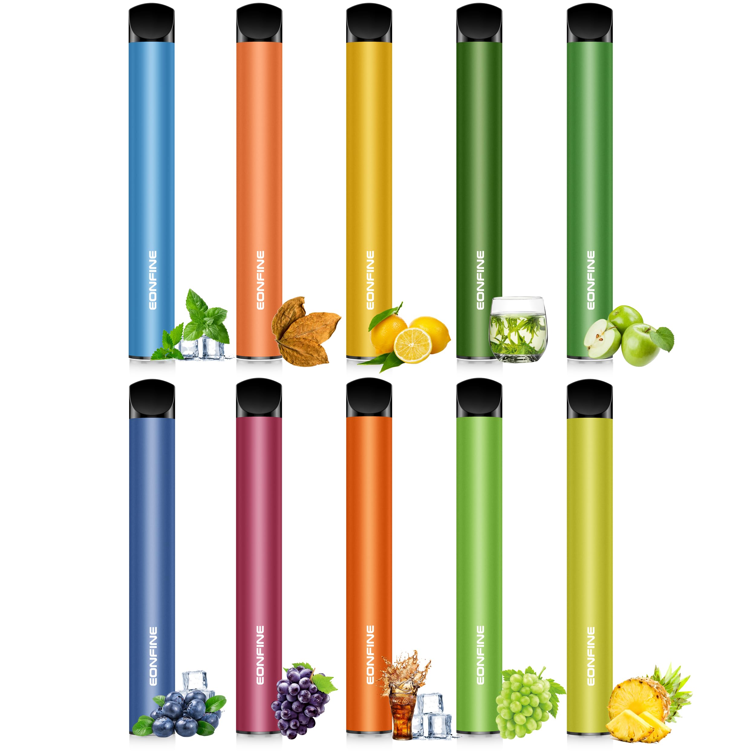 Amazon | Eonfine 電子タバコ 使い捨て 10風味セット VAPE 22000回吸引 