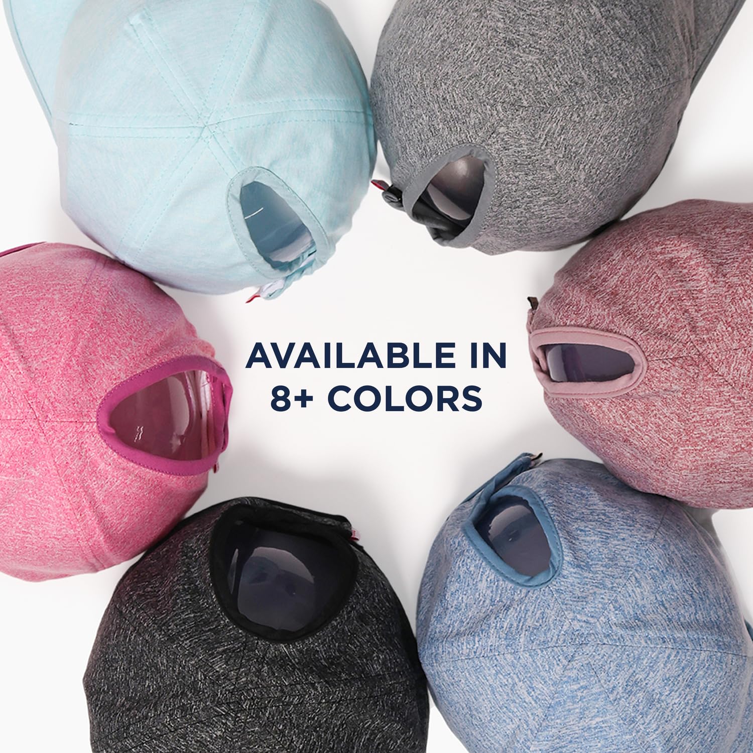 Ponyflo Active Ponytail Hat - Gorro de cola de caballo para mujer, diseñado para cabello rizado blanco menta
