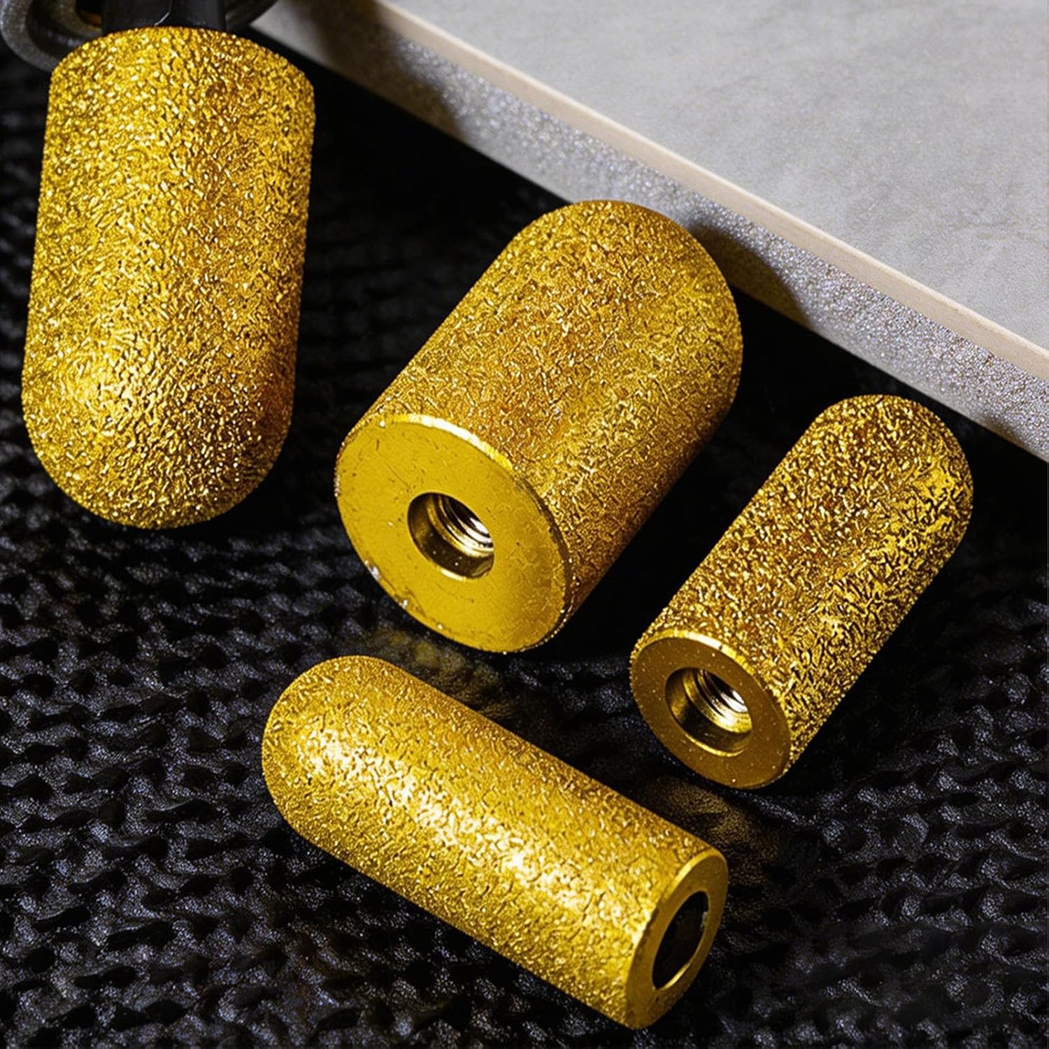 Diamonds Brazed Finger Bit, Diamonds Brazed Round Grinding Head for Angles Grinder Milling Cutter Stone