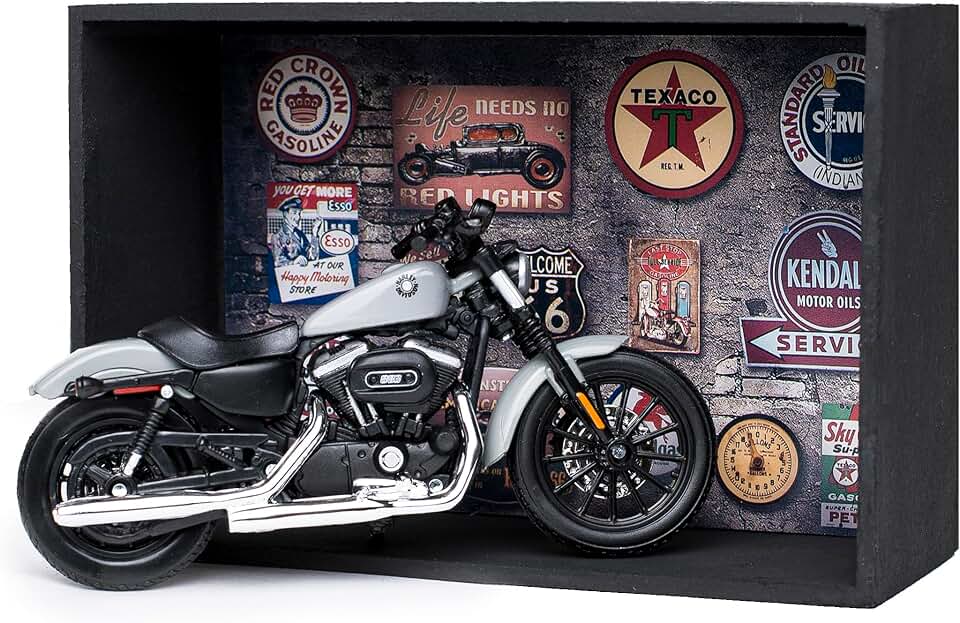 Miniatura Moto HD Sportser Iron 883 - Kit Expositor