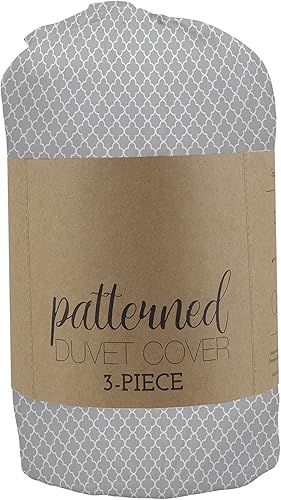 Miniatura 9 de Simply Soft - Juego de funda de edredón con patrón de espiga de 3 piezas