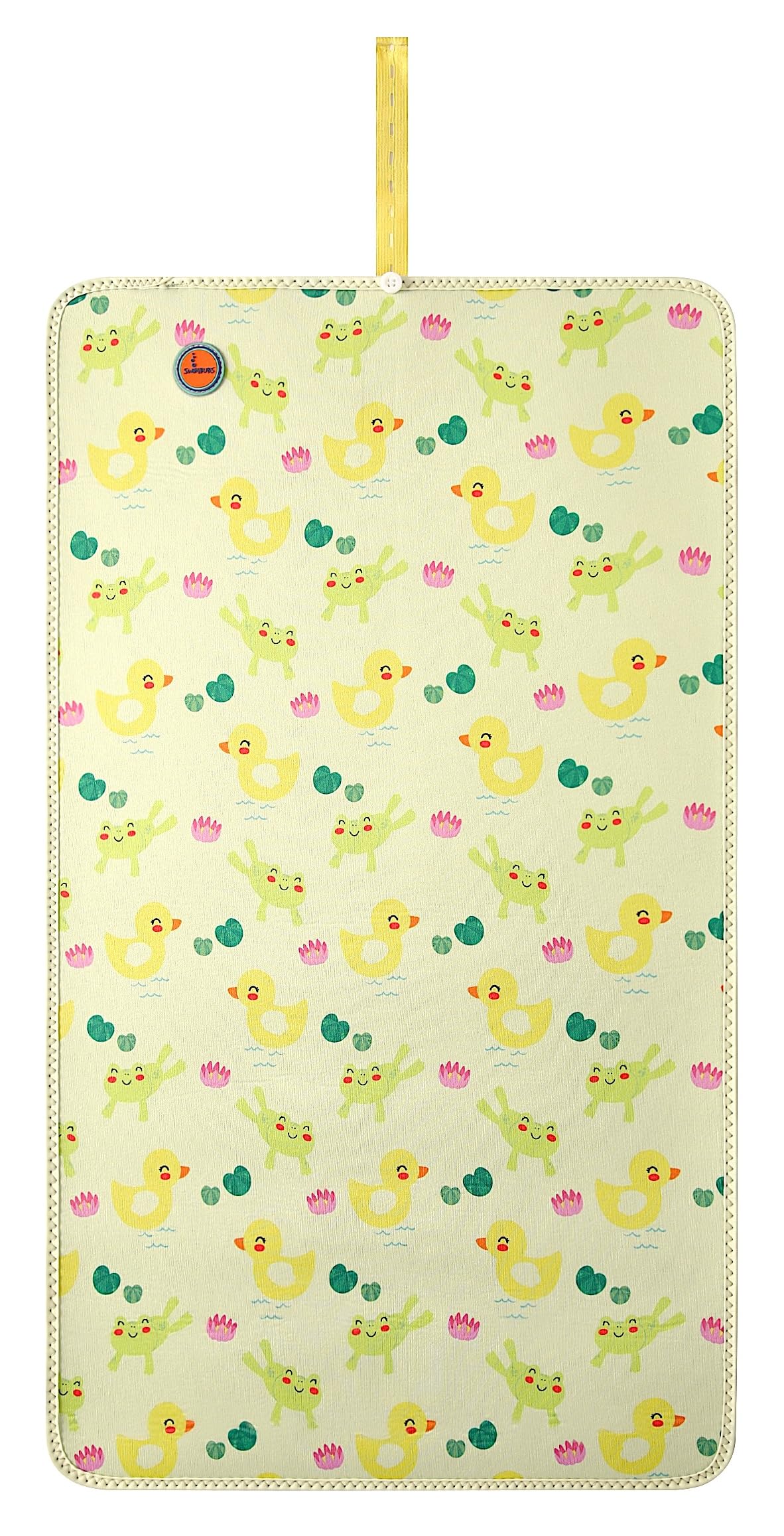Swimbubs Baby Swim Changing Mat – Non-Slip Neoprene Roll-Up Mat for Babies and Toddlers, Keeps Baby Warm and Dry After Swimming (Yellow Duck)