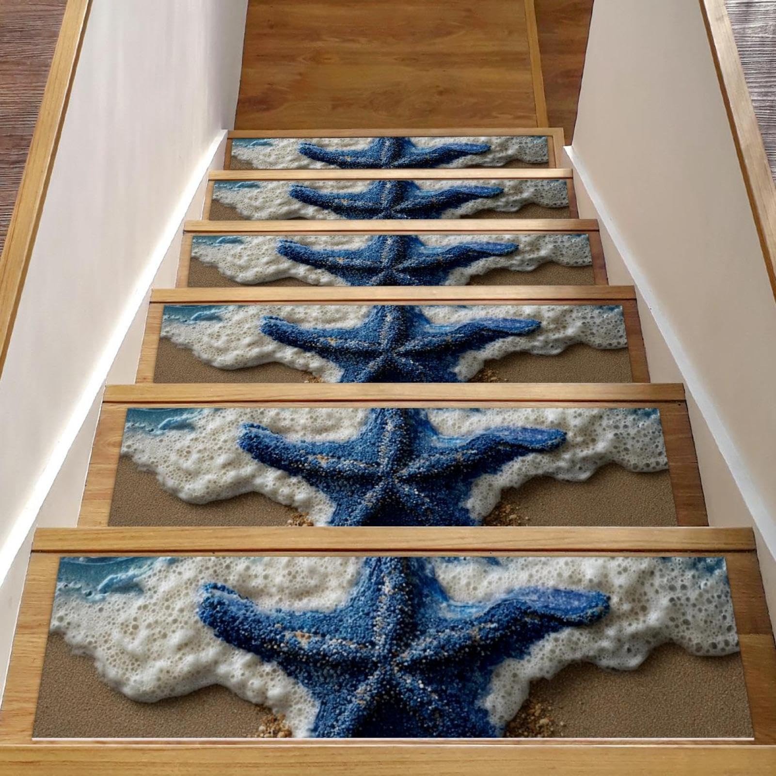 Marches d'escalier antidérapantes en bois lot de 15 tapis pour chien et enfant