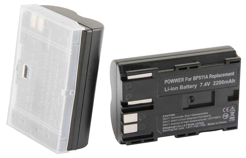 純正品　新品　Canon BP-511A Amazon.com : STK BP-511a BP-511 2 Pack Battery for Canon