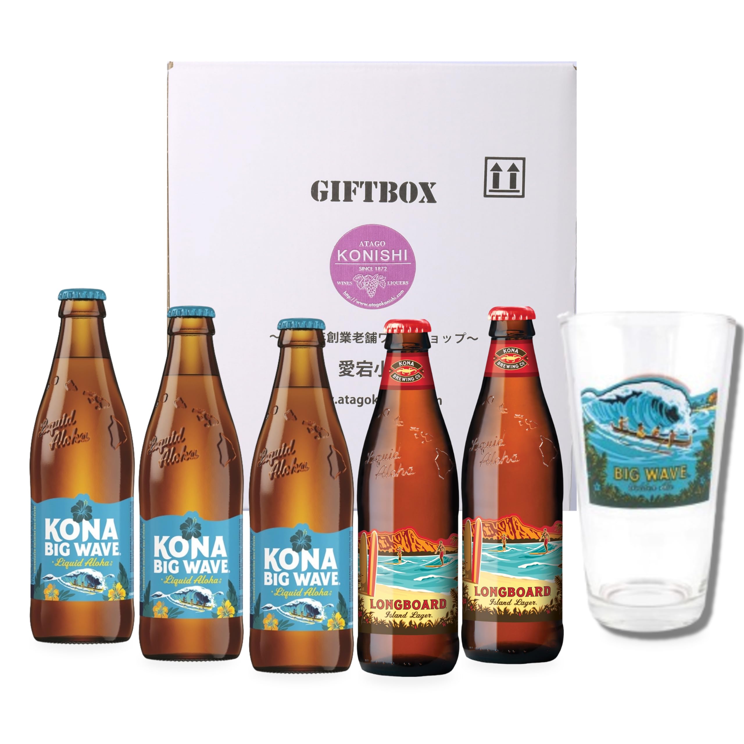 Amazon.co.jp: ハワイビール 飲み比べ 5本セット KONA BEER コナビール