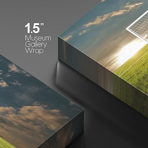 Miniatura 9 de wall26 Lienzo impreso para pared, línea geométrica azul, polígono, jugador de fútbol, atletas deportivos, arte digital, arte moderno, rústico,