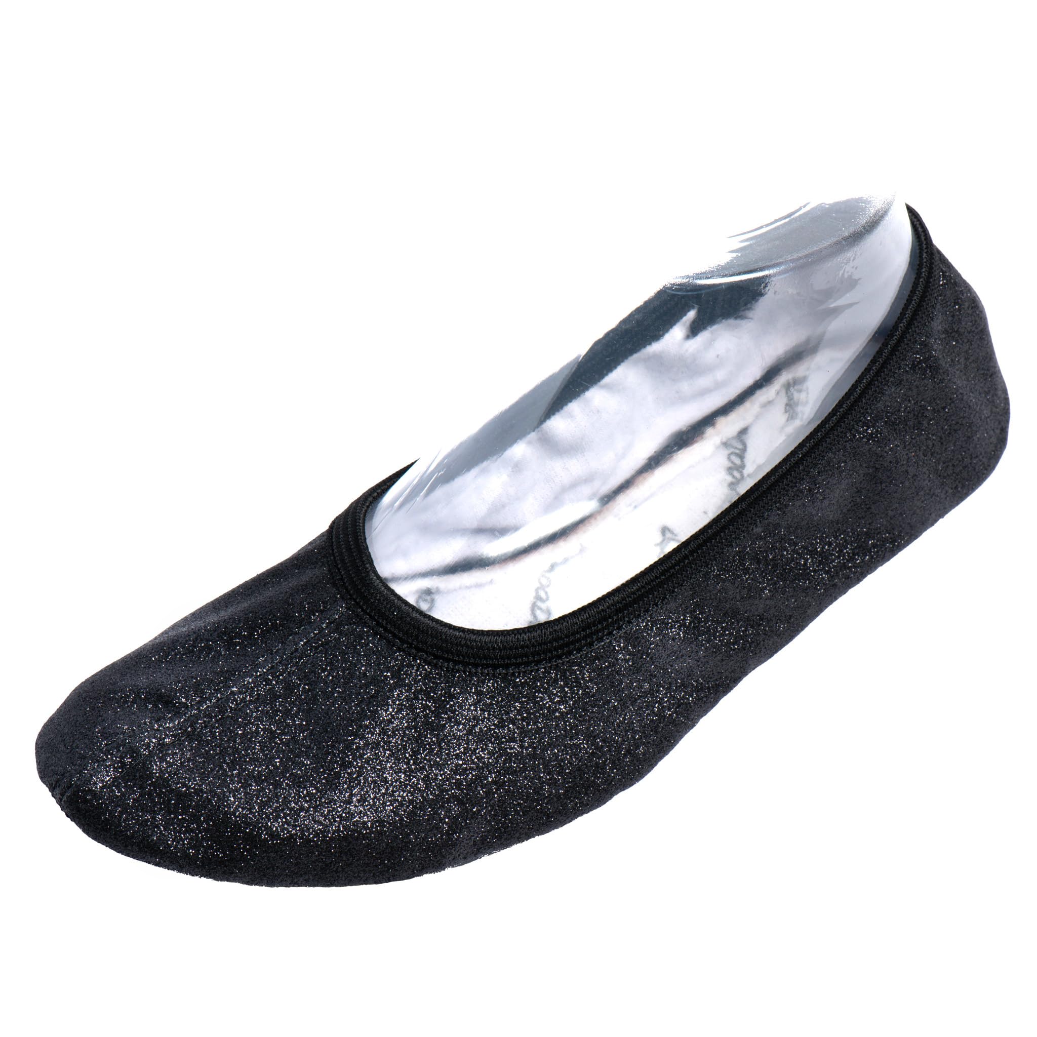 Lappade Zapatillas de gimnasia, zapatillas de ballet para mujer, hombre, niña, niño, con suela de goma con purpurina