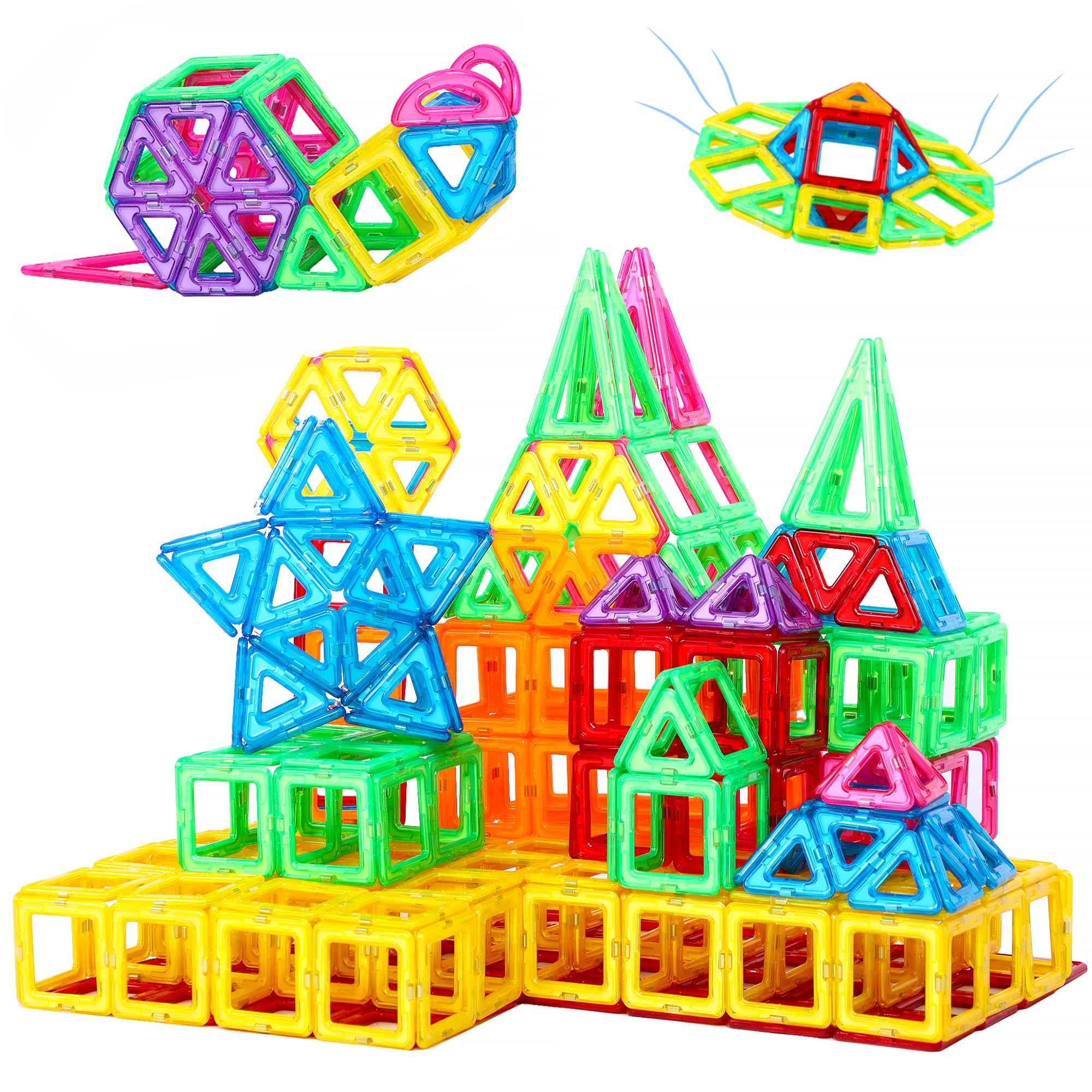 NorthBeland 71 Pezzi Costruzioni Magnetici per Bambini, Giochi Magnetici per Bambini, Natale Compleanno Regalo Bimbo 3 4 5 6 7 8 Anni