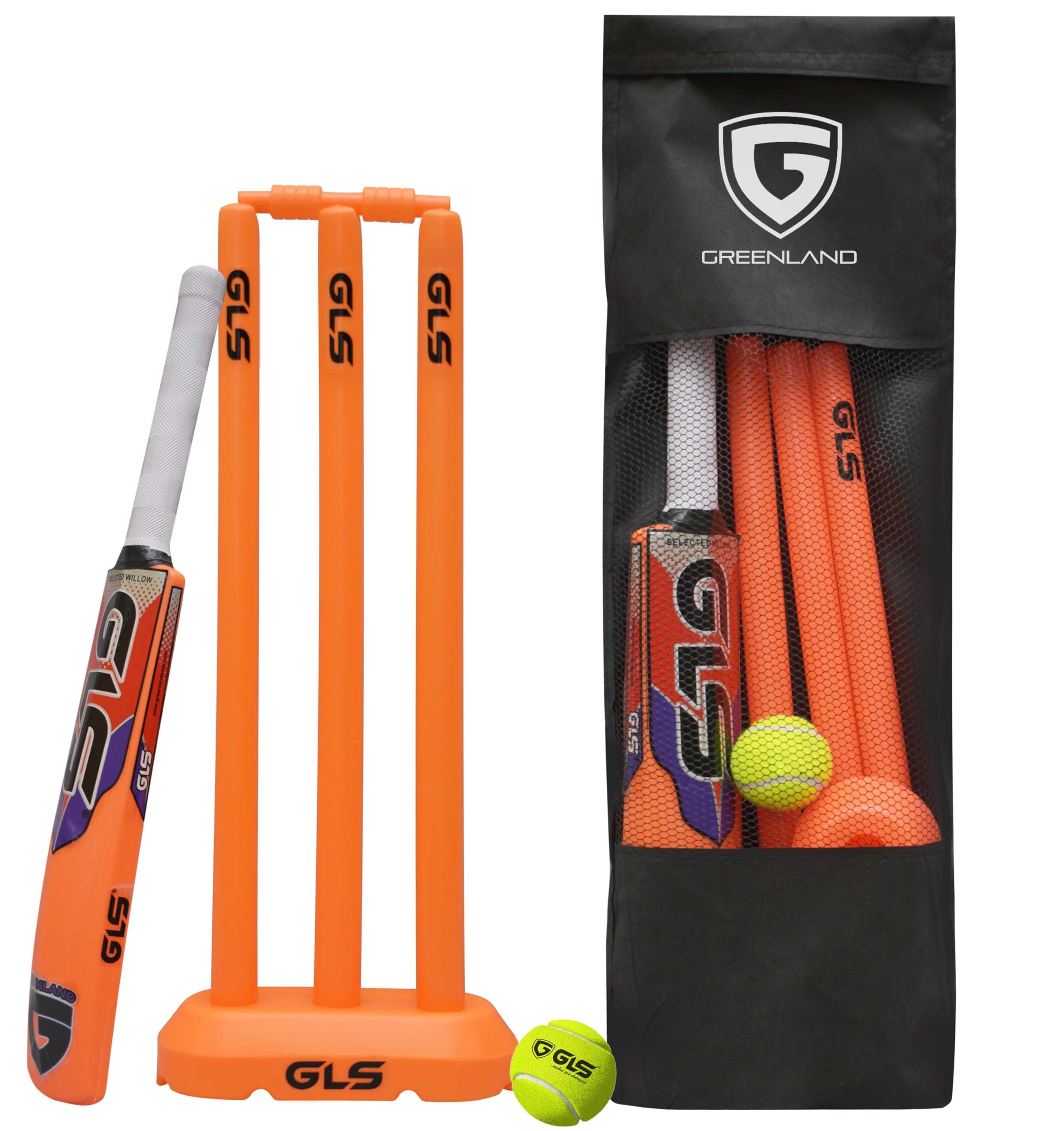 GLS Swift Pro Kids Plastic Cricket Bat Set with Soft Cricket Ball (Size - 3) PVC/Plastic Cricket Bat (400 g)-image-8