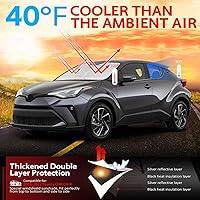 Vista 25 de KAYZT Parasol para parabrisas para Toyota Tacoma 2016-2025, plegable, accesorios de ajuste personalizado para ventana delantera