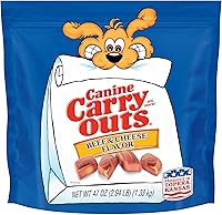 Canine Carry Outs Beef & Cheese Soft Chewy Dog Treats, 47 oz - Real Beef Taste & Fun Shapes for Excited Rewards