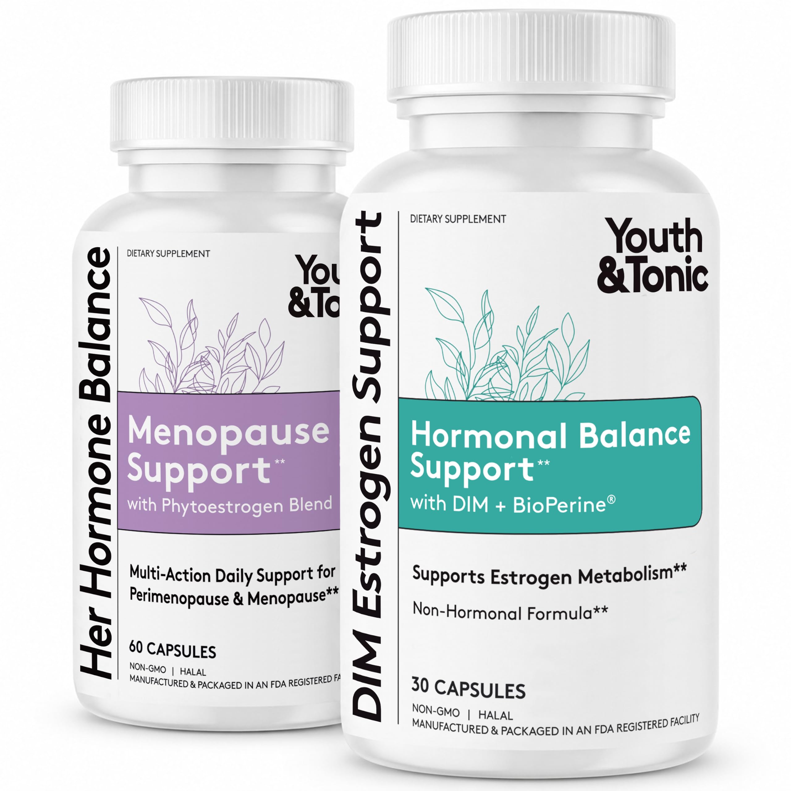 Youth & Tonic Perimenopause Hormone Balance Supplement for Women