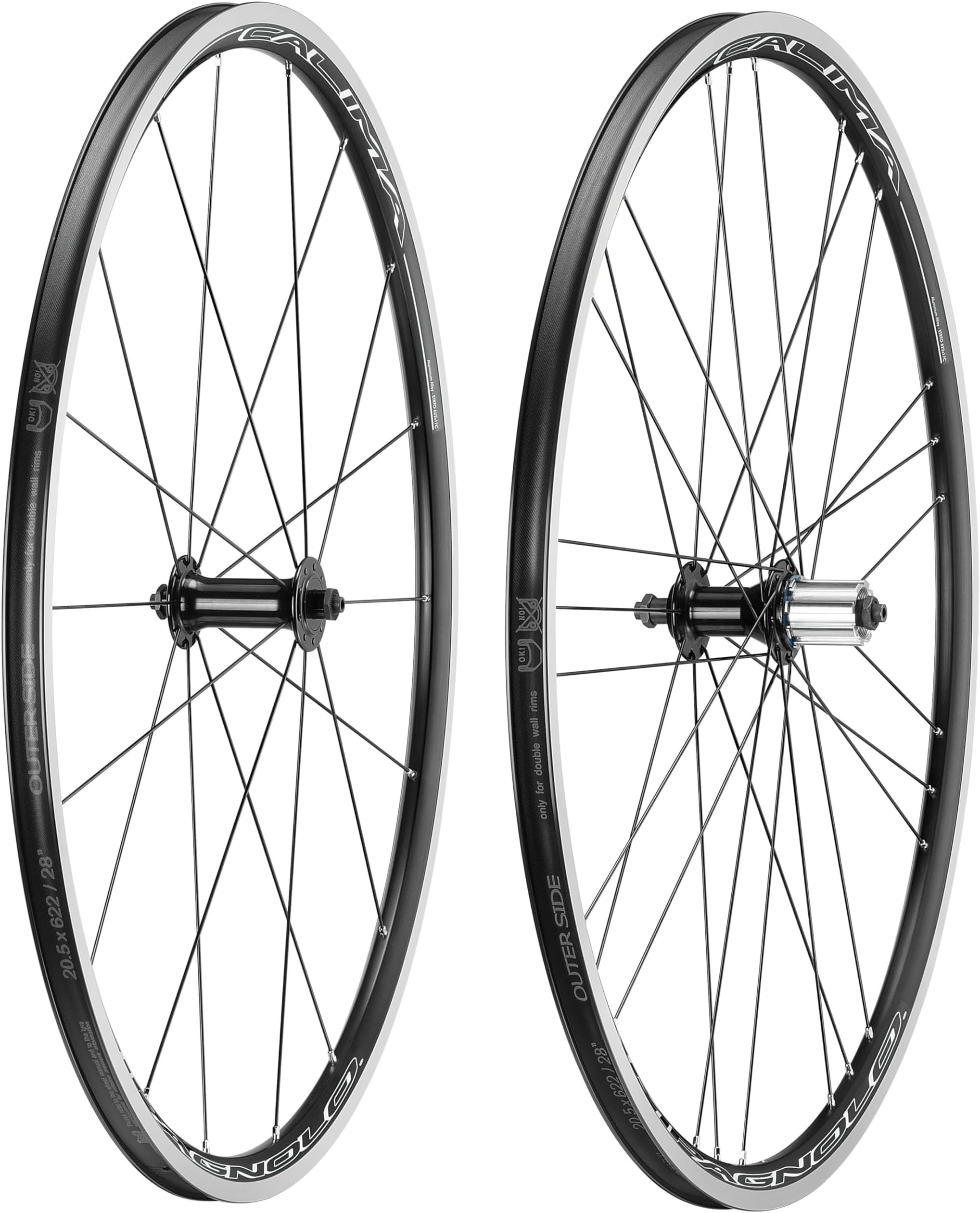 Calima C17 Road Wheelset, Black, Campagnolo Freehub