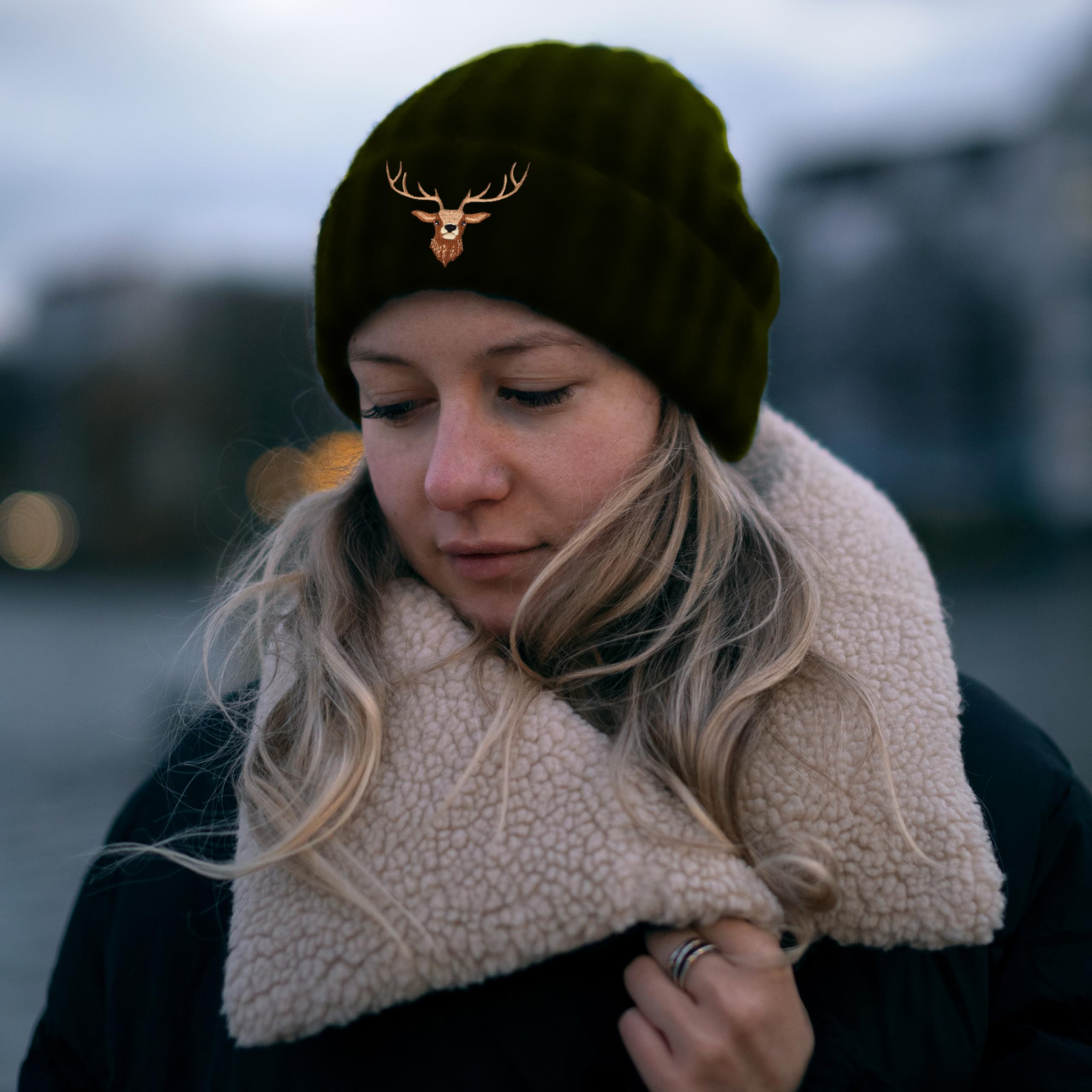 Jeasona Strickmütze Herren/Damen Winter Warm
