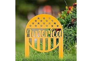 Personalized American Flag Metal Yard Stake: A Patriotic Display for Special Occasions