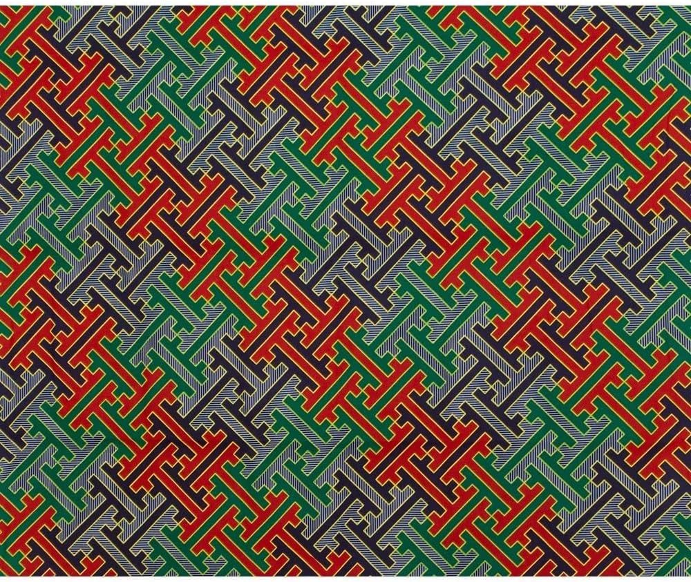African Fabric 100% Cotton Kente Cloth 6 Yards African Ankara Print Wax Fabric