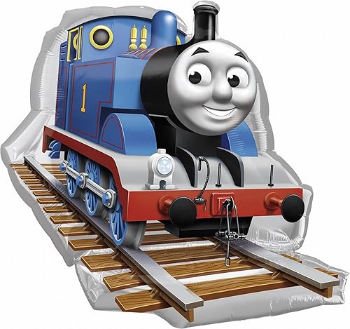 Miniatura 1 de Anagram International 2481701 Thomas - Paquete de globos con forma de tanque, 29 pulgadas