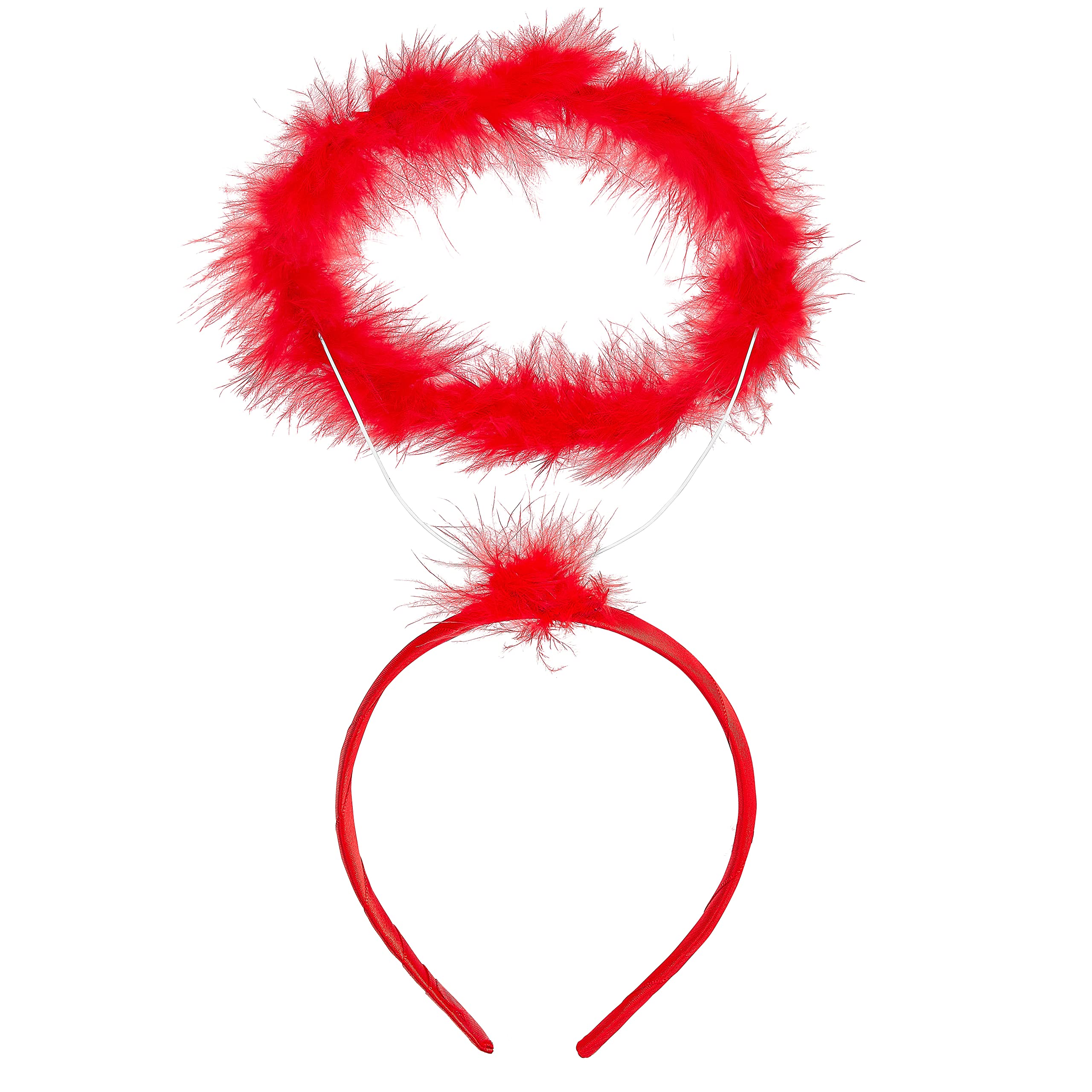 Balinco Heiligenschein Haarreif Rot, Engelsschein, Amor Kostüm