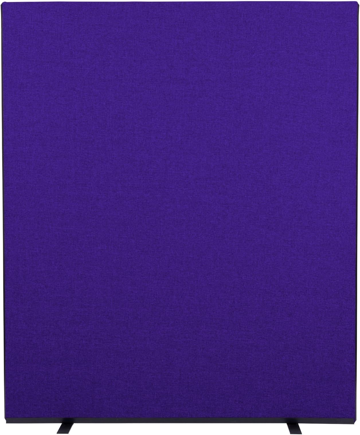 Panelwarehouse Office Screen/Partition 1500mm Wide with 4 Height Choices, Pinnable woolmix fabric (Violet, 1500mm W x 1800mm H)