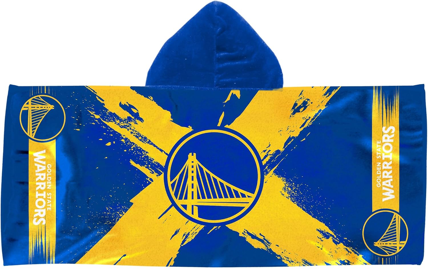 Northwest NBA Golden State Warriors Cross Out Youth Hooded Towel, 22 x 51 inches