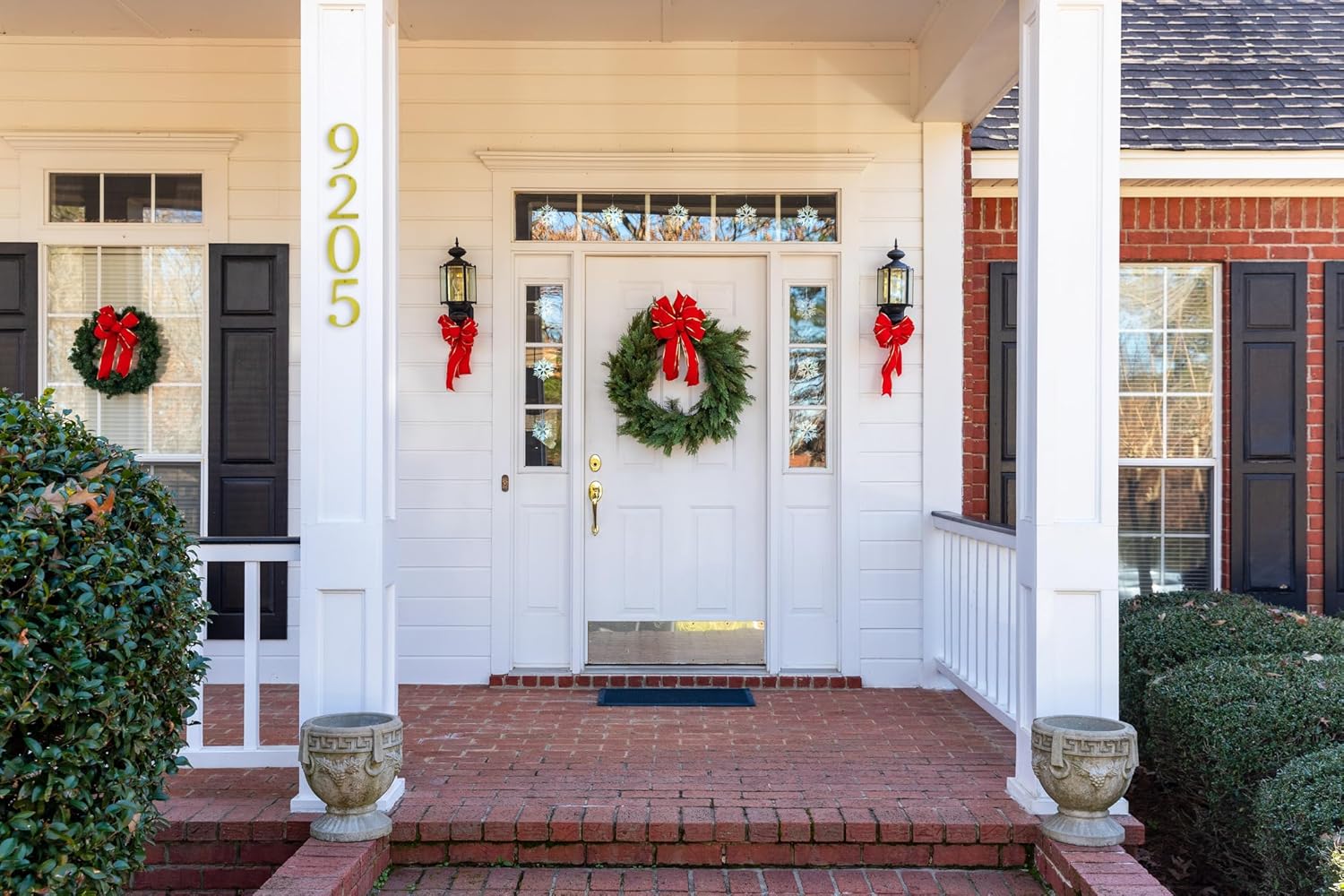 5" Polished Brass House Address Number #1, Flush Mount