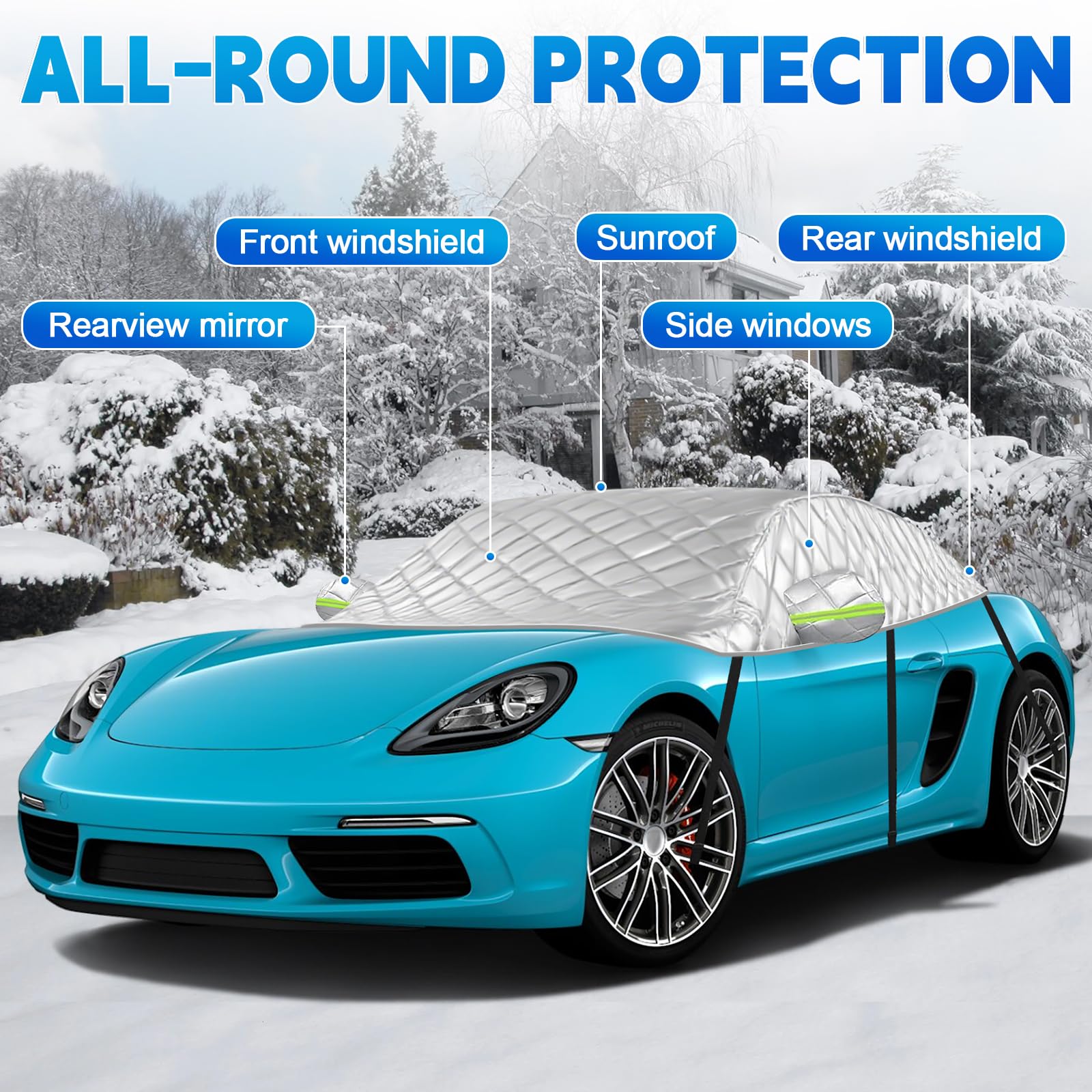 Verdickte Halbegarage Ersatz für Porsche Cayman 718/986/987/981