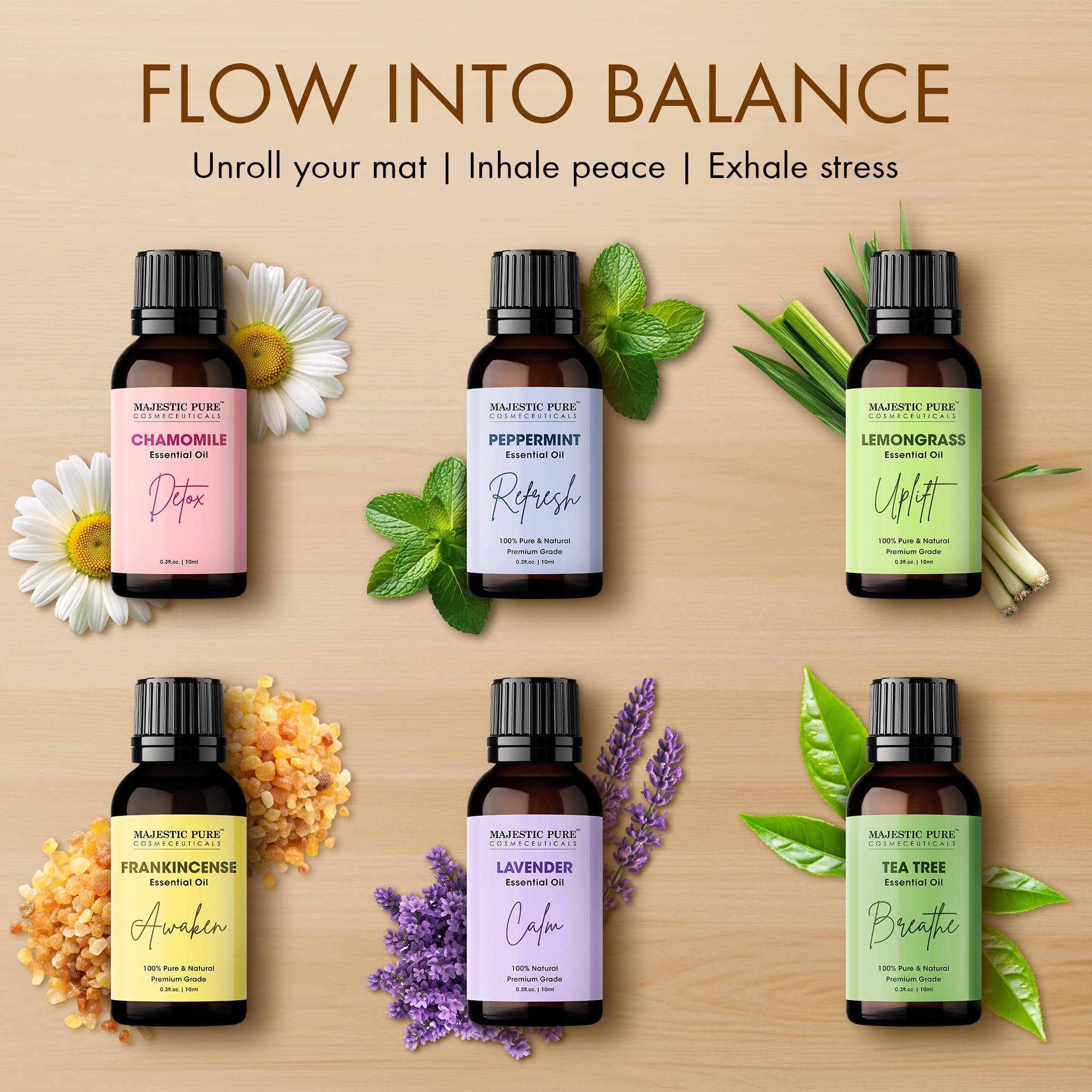 Amazon.com: Majestic Pure, Yoga Essential Oil Gift Set | 100% Pure