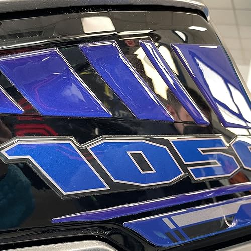 Miniatura 4 de Motorcycle 3D Stickers Compatible with Suzuki V-Strom 1050 XT ABS Aspen Grey 2022. Tank Side Protectors from Impact and Scratches. Pair of Resin