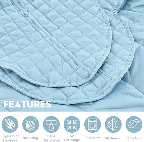 Miniatura 7 de Colcha de tamaño King de gran tamaño, patrón de diamante jacquard copetudo, aspecto bohemio chic estilo bohemio, ligero, 3 piezas, KingCal King,