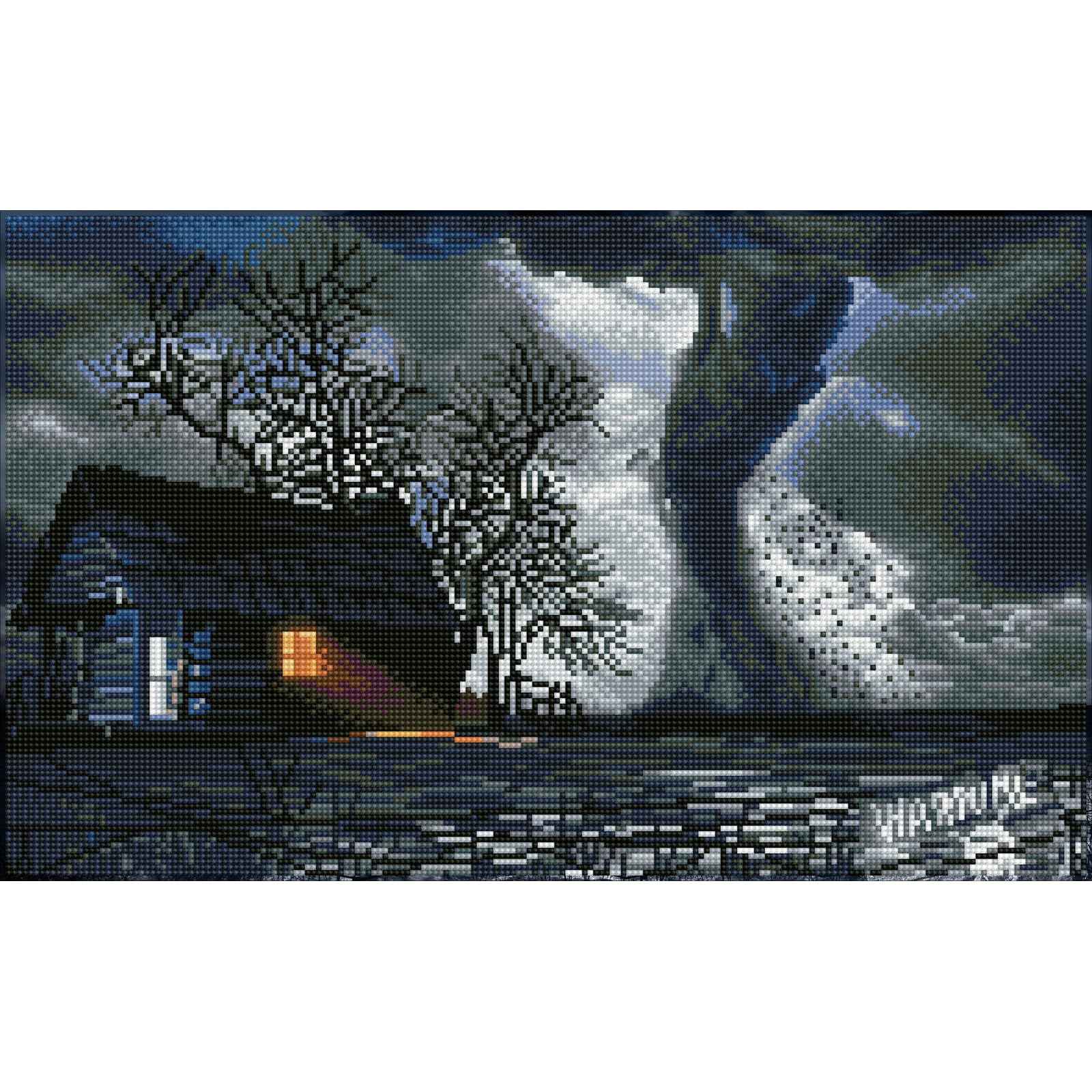 Diamond Dotz DQ10-008 Squares Twister, ca. 32 x 52 cm groß, Diamond Painting, Malen mit Diamanten, funkelndes Bild zum Selbstgestalten, für Kinder und Erwachsene