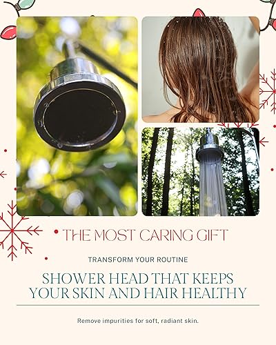 Miniatura 7 de Cabezal de ducha filtrado, alta presión, reduce el cloro, metales pesados y microplásticos, suavizante de agua dura para un cabello y piel