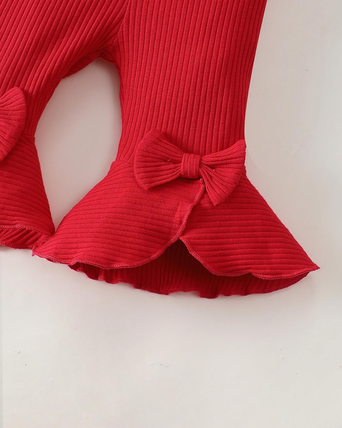 Newborn Baby Girl Clothes Infant Outfits Clothing Ruffle Romper Bell Bottoms Flared Pants Outfit Sets for Baby Girls - Image 6