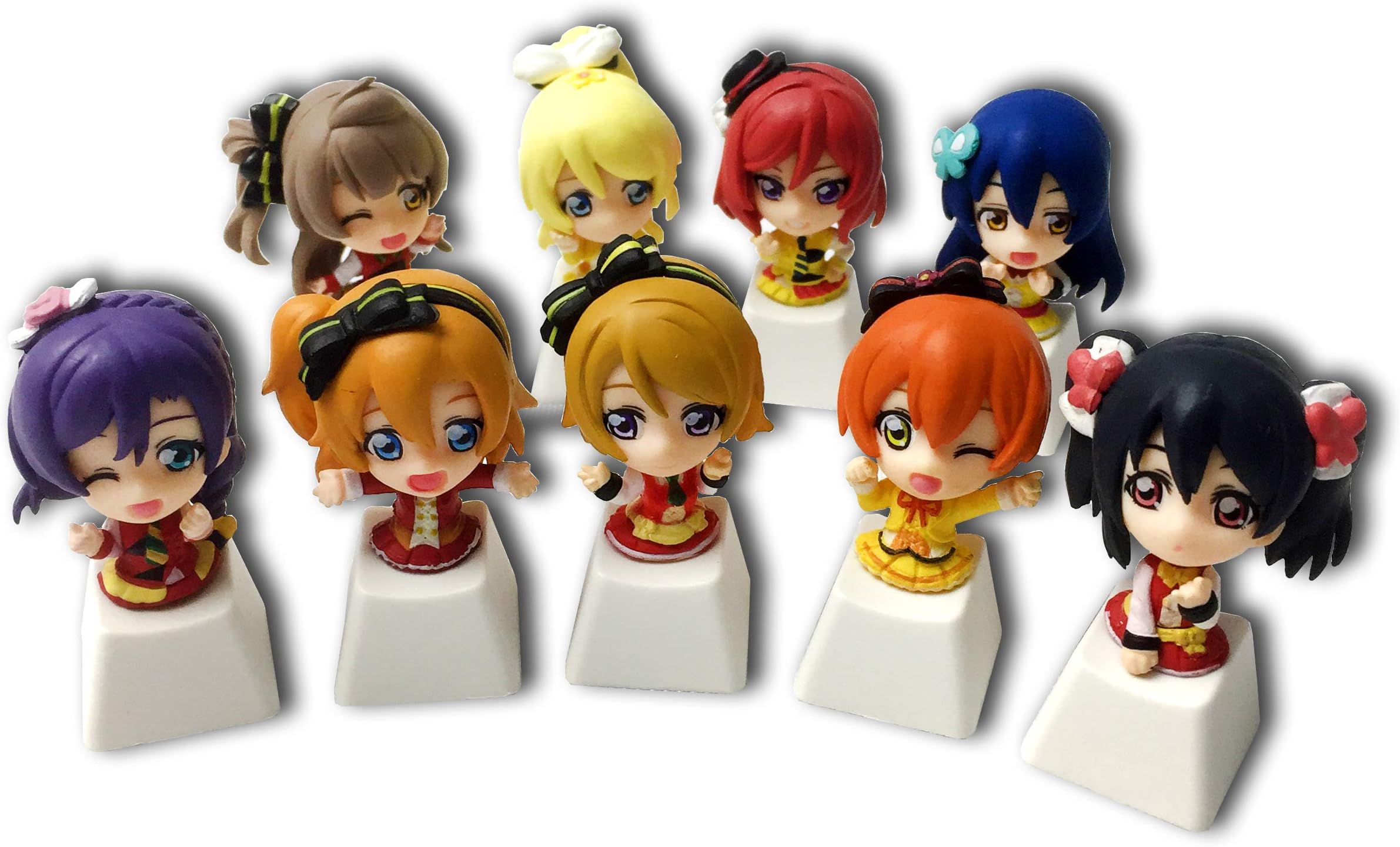 Love Live Keyboard Keycaps Set for Gaming Mechanical Keyboards (Cherry Switches) with Gift Case