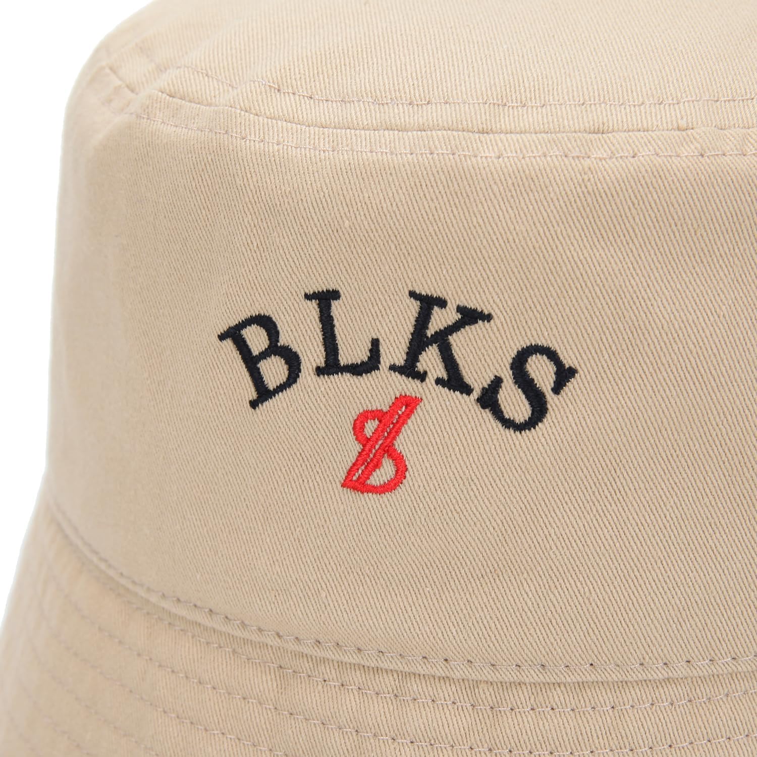 Black Sands Basic Symbol Logo Bucket Hat Large Cotton Headwear for Men Women