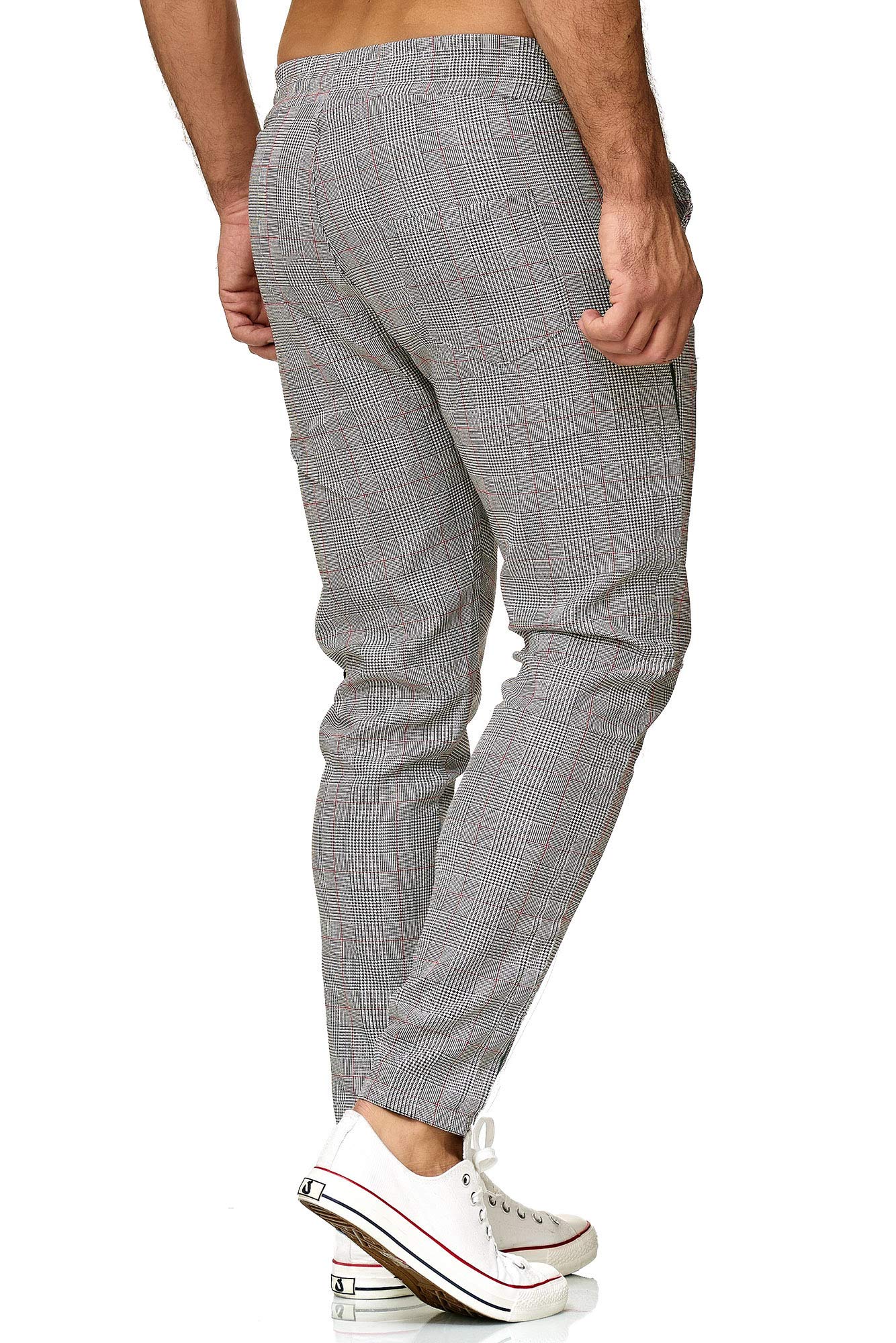 RED BRIDGE Pantalone Slim a Quadri Cotone Comfort Casual Elegante