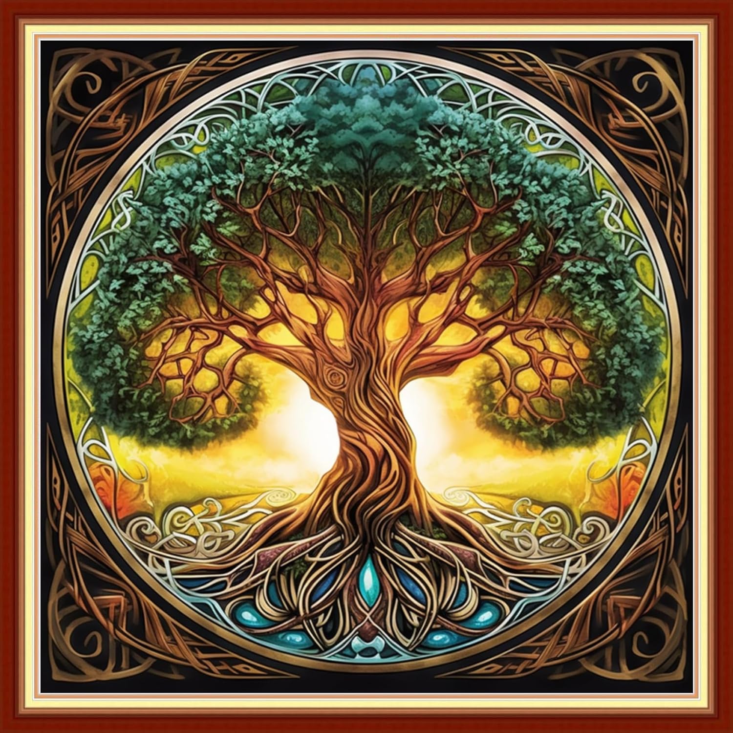 Magxvouy Cross Stitch Kits Stamped Full Range of Embroidery Kits,Cross Stitch Patterns Needlework Kits for Beginners 11CT Printed Kits&Guardian Angel 16x20 inch