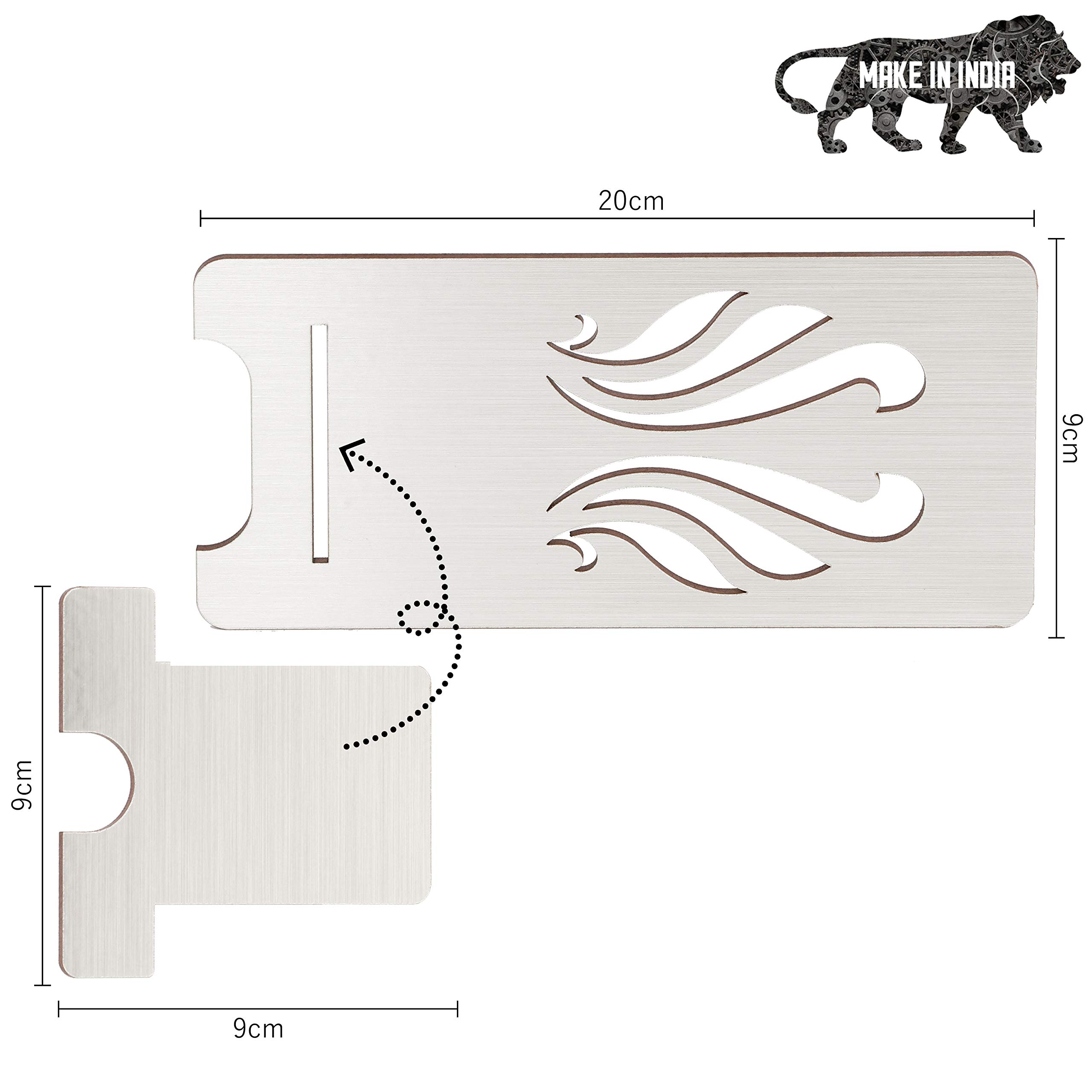 DULI MDF Wooden Lasercut Portable Mobile Stand & Holder (Swan Silver) - Image 5 thumbnail
