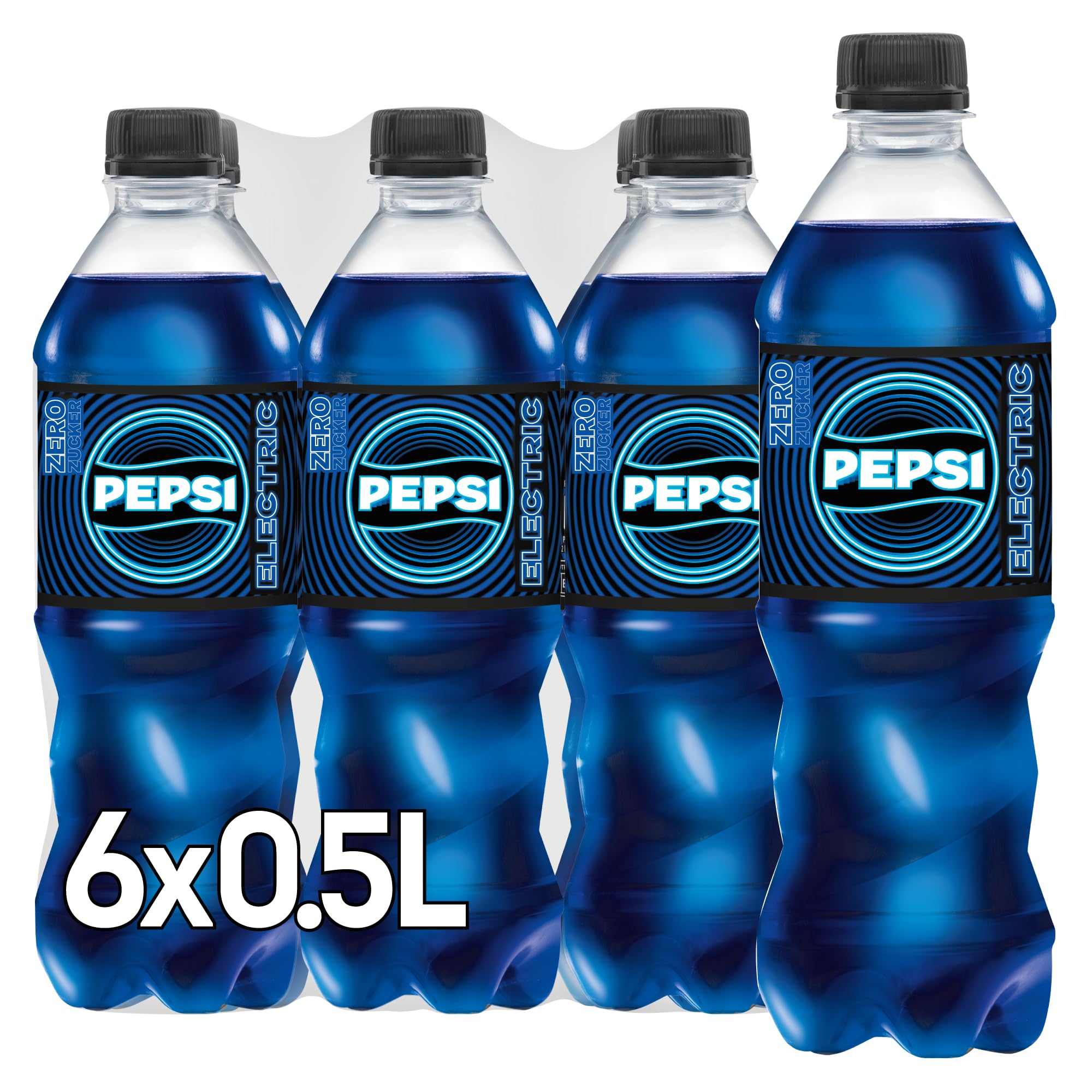 Pepsi Electric Blue Zero Zucker, Das neue Limited Edition von Pepsi, Koffeinhaltige Cola in der