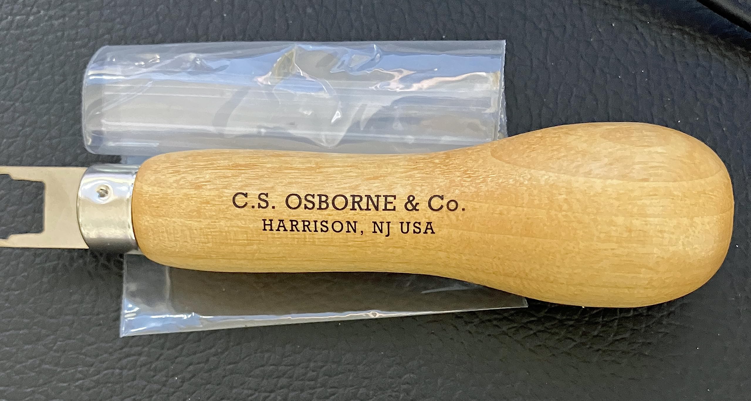 Clé en acier nickel C.S. Osborne Loxx avec poignée en bois noble pour capote de bateau