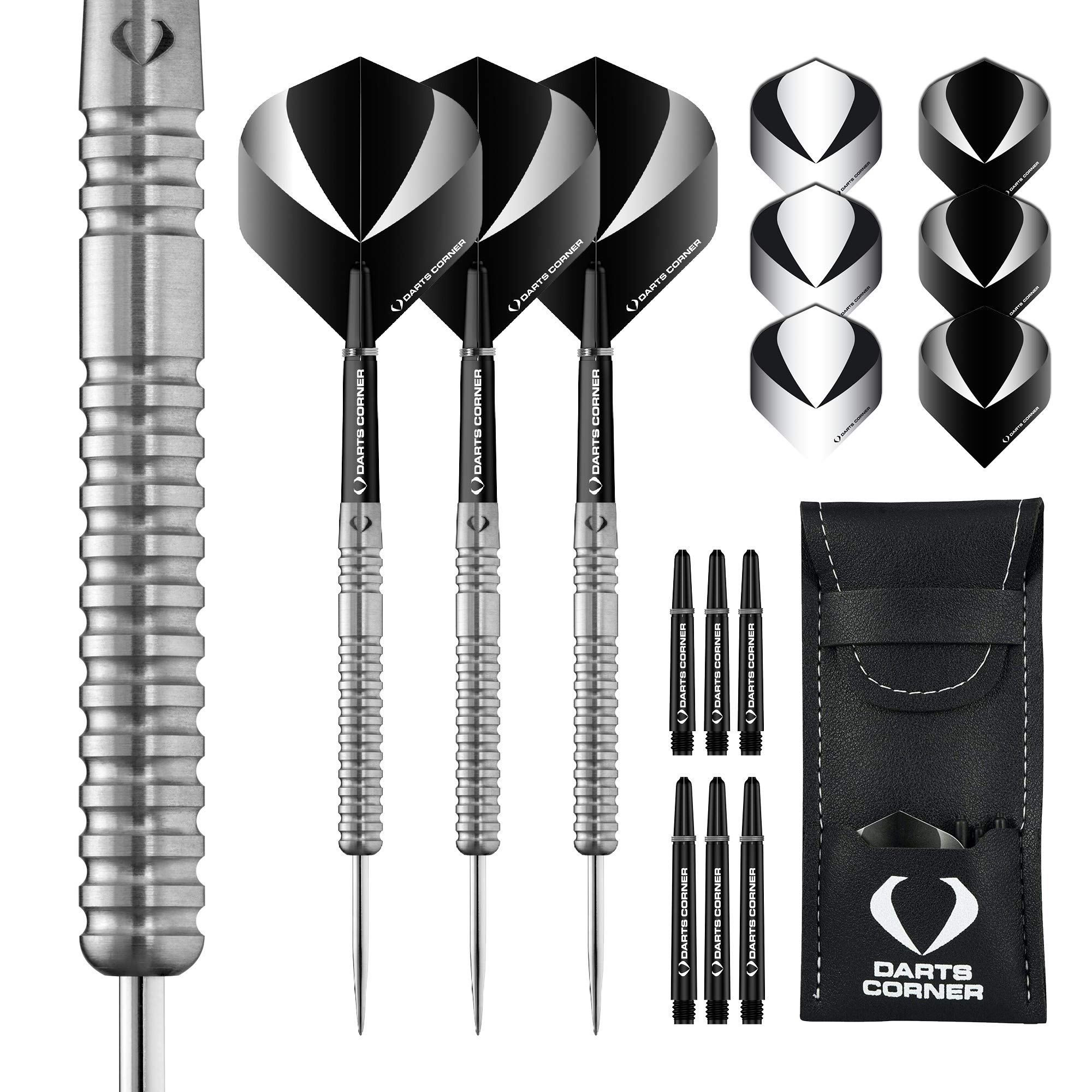 DESIGNA DARTS Corner Gallant Steel Tip Dart Set | Ringed Grip 90% Tungsten Barrel | M2, Standard, 26g (D0692) โ image 1