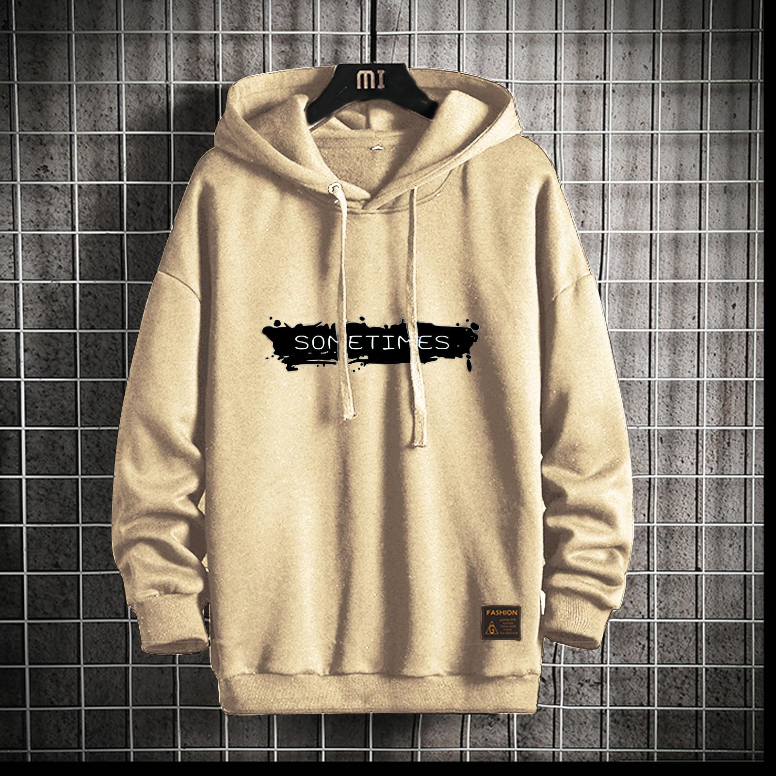 Moshtashio Felpa Uomo con Cappuccio Unisex Hip Hop a Maniche Lunghe Sweatshirt Pullover Uomo Felpe Stampa di Lettere Hoodie Uomo Autunno Inverno