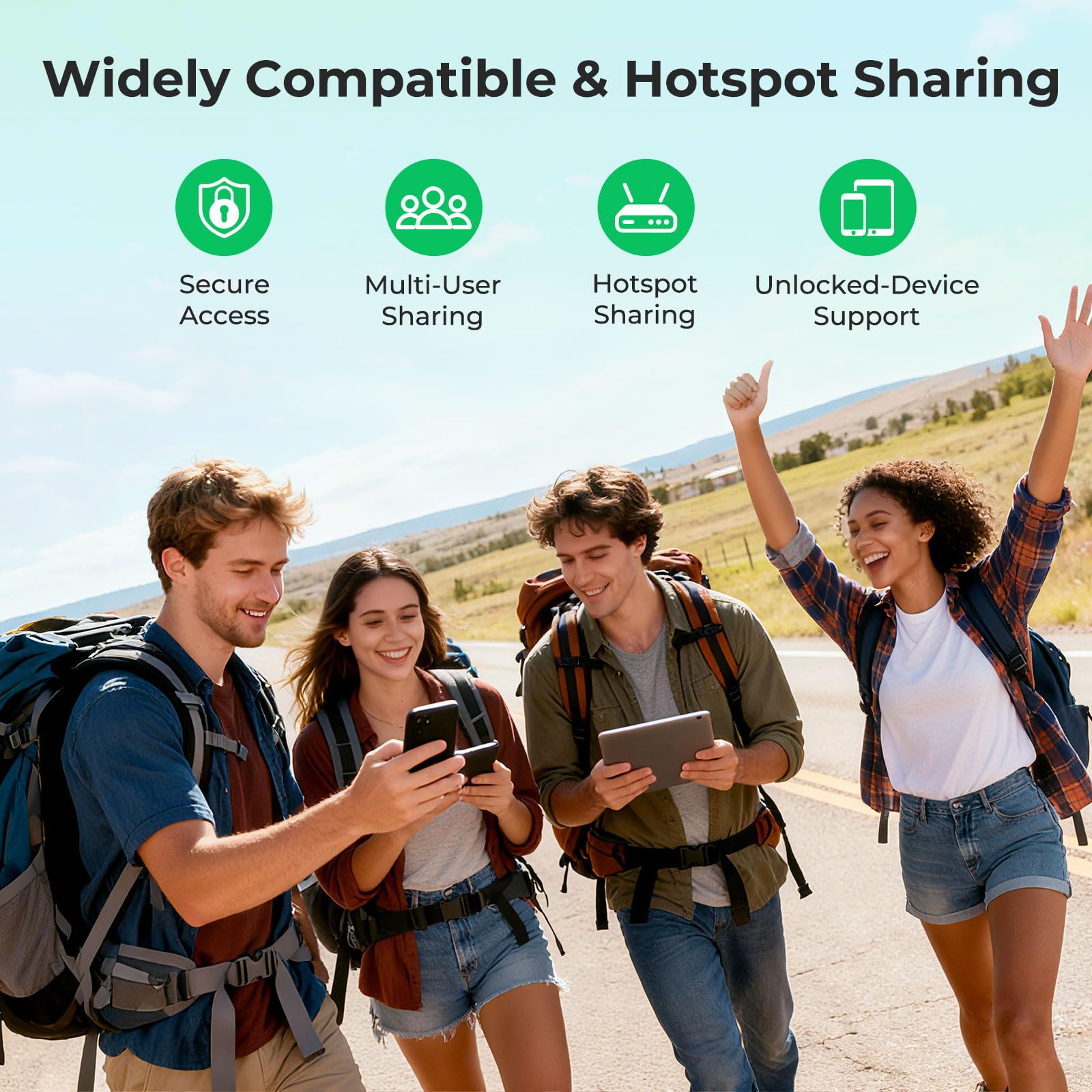 EIOTCLUB SIM USA Prepagata 15 Giorni, Dati Illimitati 5G per Viaggi negli Stati Uniti, SIM Dati Senza Contratto, Compatibile AT&T e T-Mobile, Inclusi Alaska e Hawaii