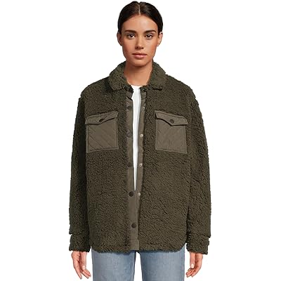 Salty Crew Calm Seas Shacket dark olive
