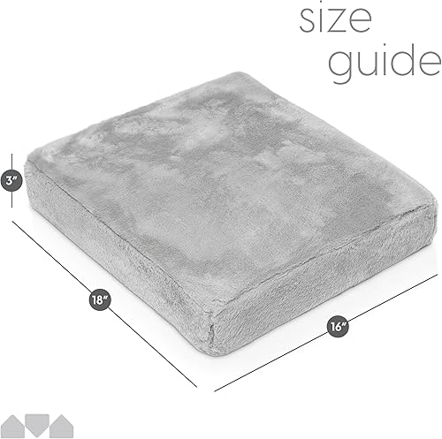 Miniatura 10 de Milliardcojín de espuma con efecto memoria almohadilla para silla 18x 16x 3pulgadas cojín con funda extraíble para alivio y comodidad