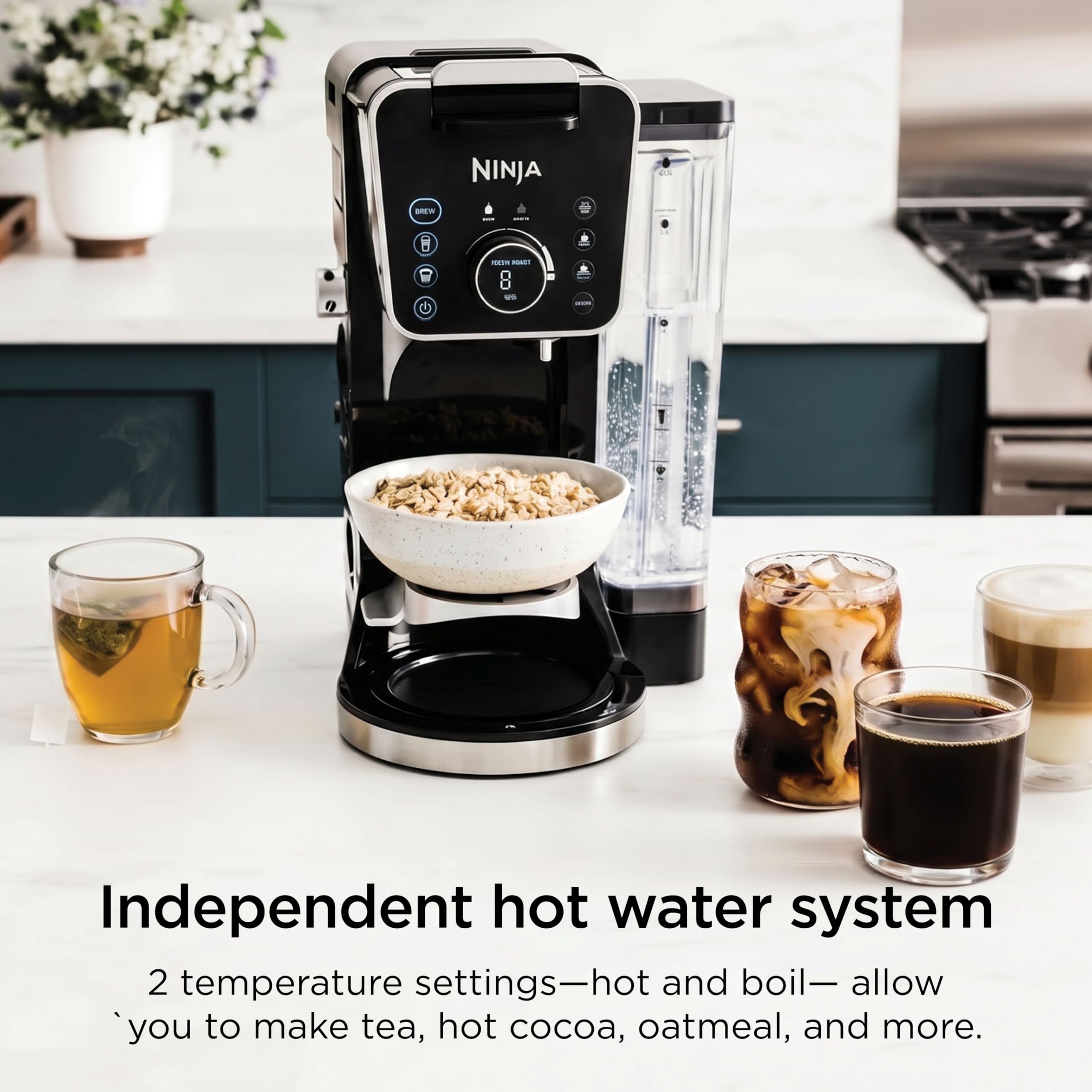 Ninja Specialty Drip Coffee Maker, DualBrew Pro, Black, CFP301 | Coffee Machine w/ Frother, Paper Filter, Brew with Pods & Grounds, K Cups Compatible, 4 Brew Styles, 13 Cup to Pot Sizes