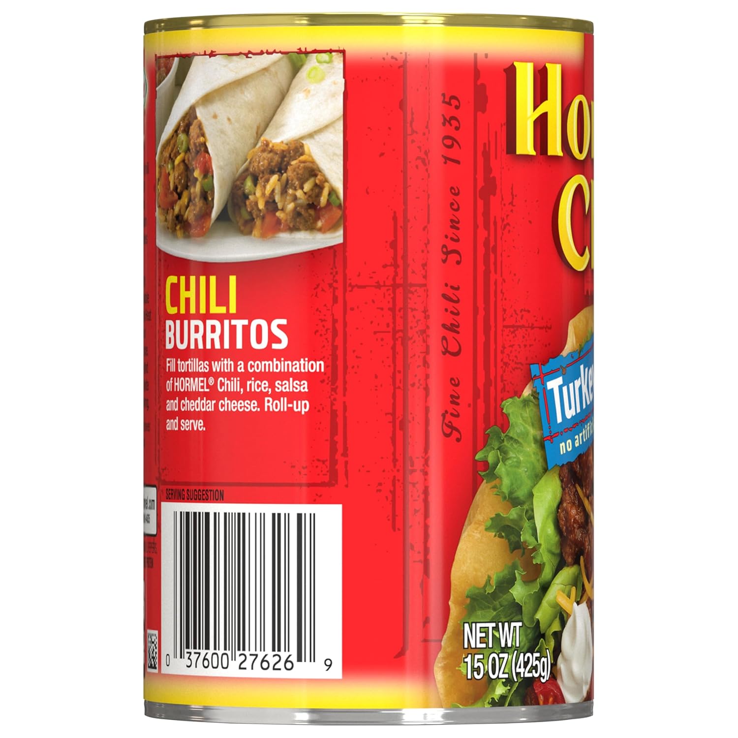 HORMEL Chili Turkey No Beans, 15 Ounce (Pack of 12)