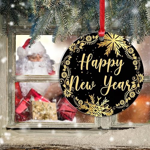 Vista 86 de Christmas Ornament Merry Christmas Y'all Ornament for Christmas Tree Decor Gold Snowflake Ball Wreath Xmas Tree Decorations 3in Acrylic Ornament