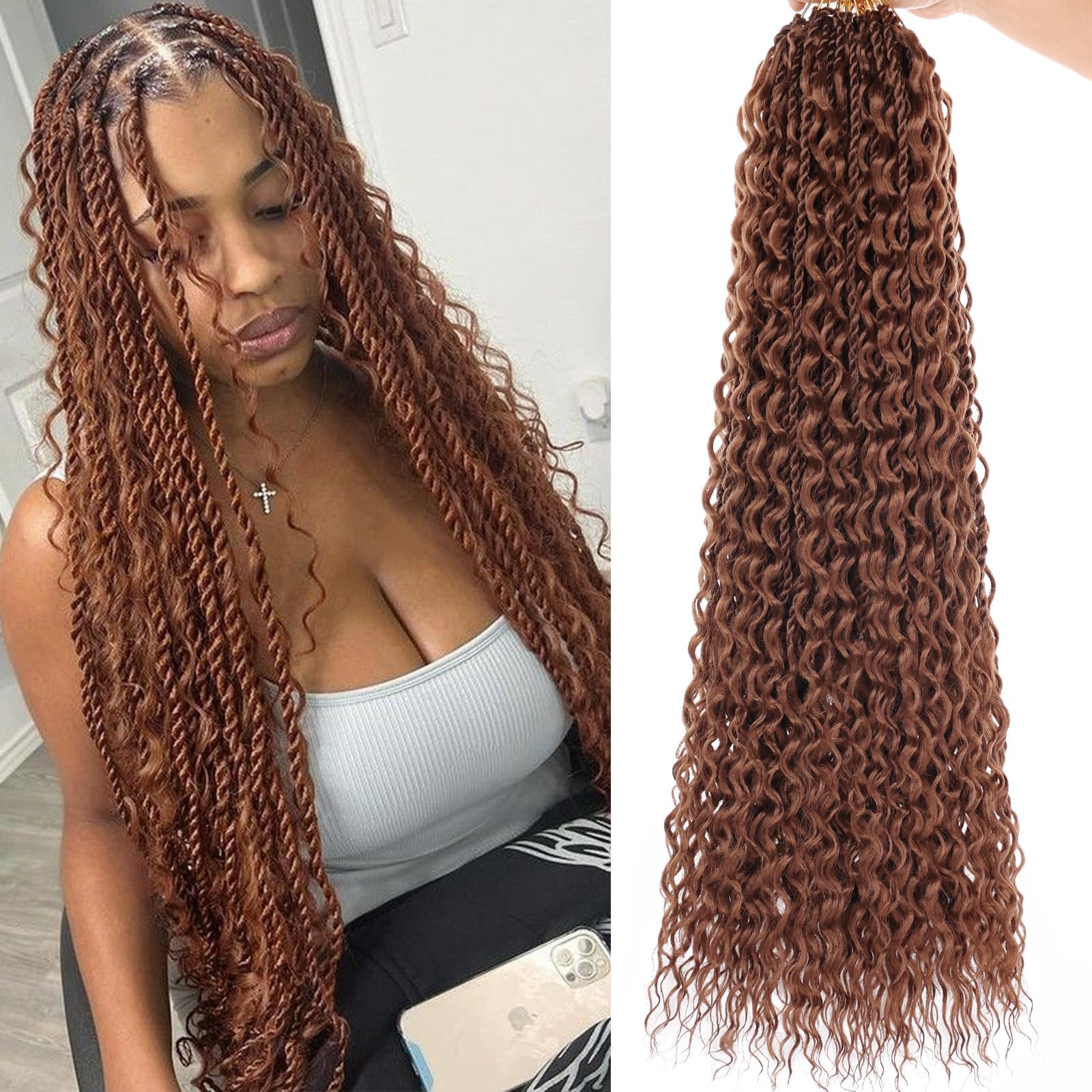 Amazon.com : RuiYok 24 Inch Boho Island Twist Hair with Curls 9