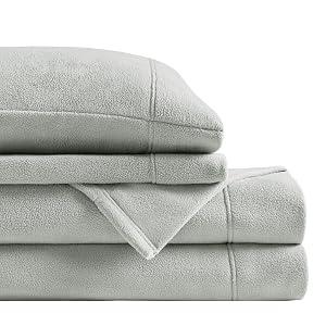 True North by Sleep Philosophy Micro Fleece Bed Sheet Set Warm Sheets with 14 Deep Pocket for Cold