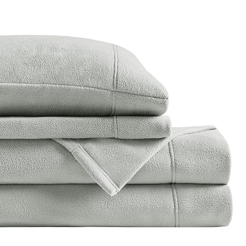True North by Sleep Philosophy Micro Fleece Bed Sheet Set Warm Sheets with 14 Deep Pocket for Cold
